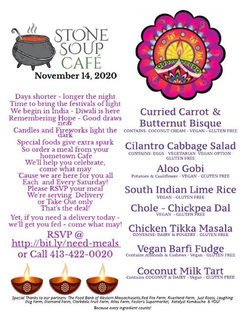 Stone Soup Weekly Saturday Meal