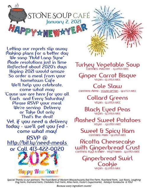 Stone Soup Weekly Saturday Meal