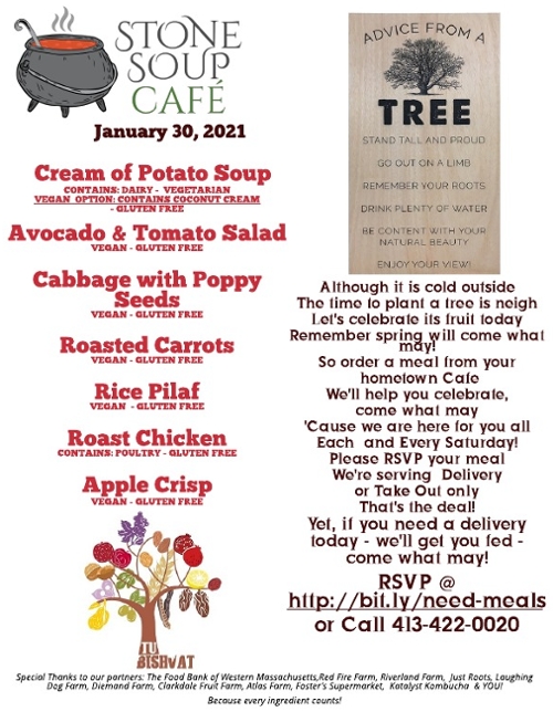 Stone Soup Weekly Saturday Meal