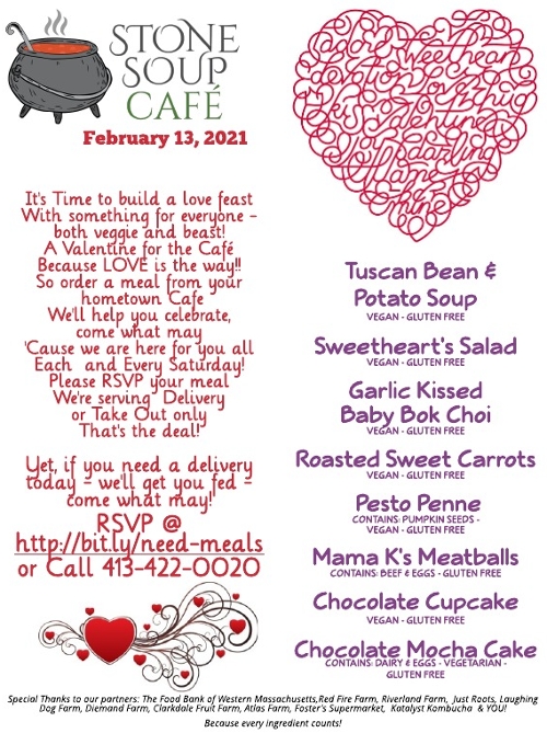 Stone Soup Weekly Saturday Meal
