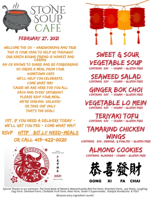 Stone Soup Weekly Saturday Meal