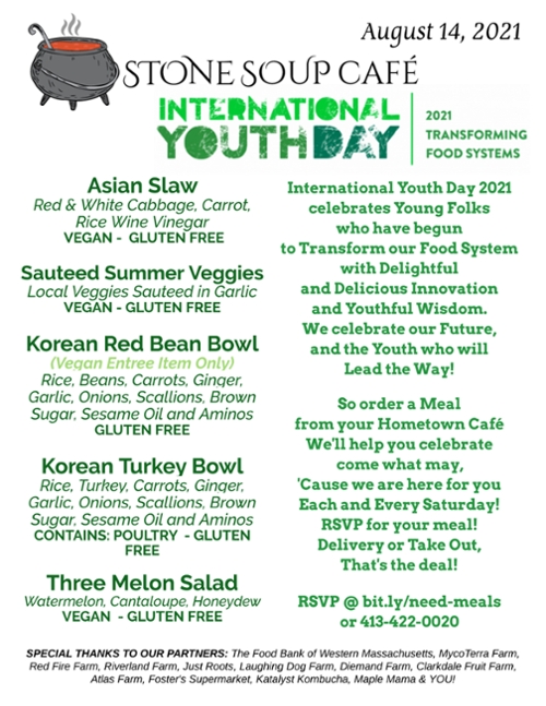 Stone Soup Weekly Saturday Meal