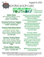 Stone Soup Weekly Saturday Meal
