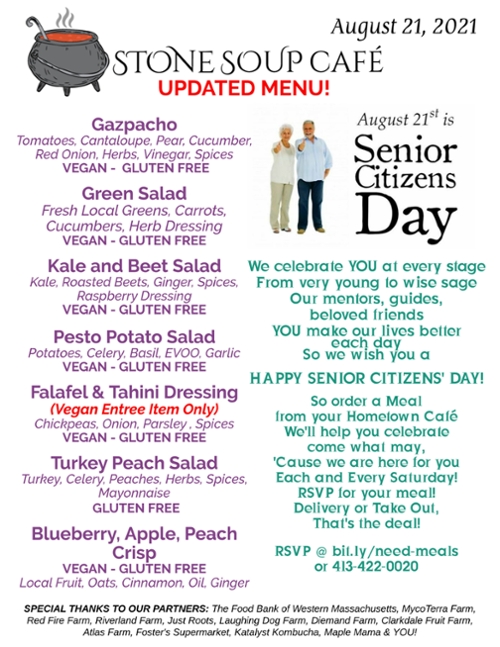 Stone Soup Weekly Saturday Meal