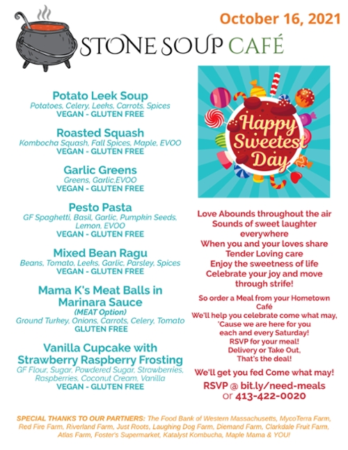 Stone Soup Weekly Saturday Meal