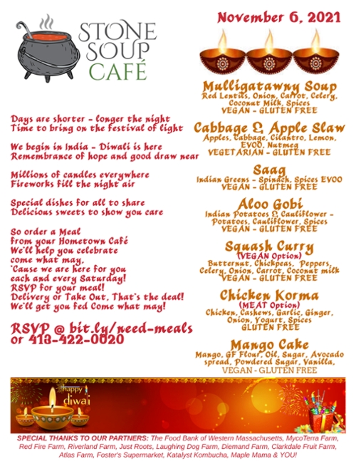 Stone Soup Weekly Saturday Meal