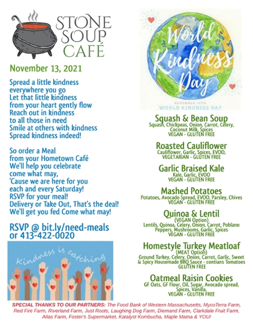 Stone Soup Weekly Saturday Meal