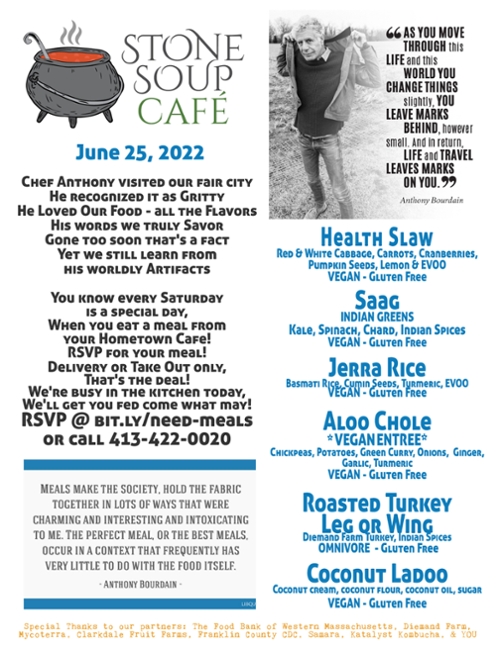 Stone Soup Saturday Meal