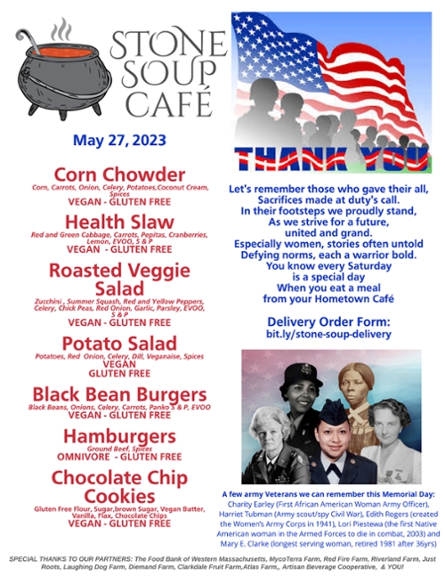 Stone Soup Café Saturday Meal