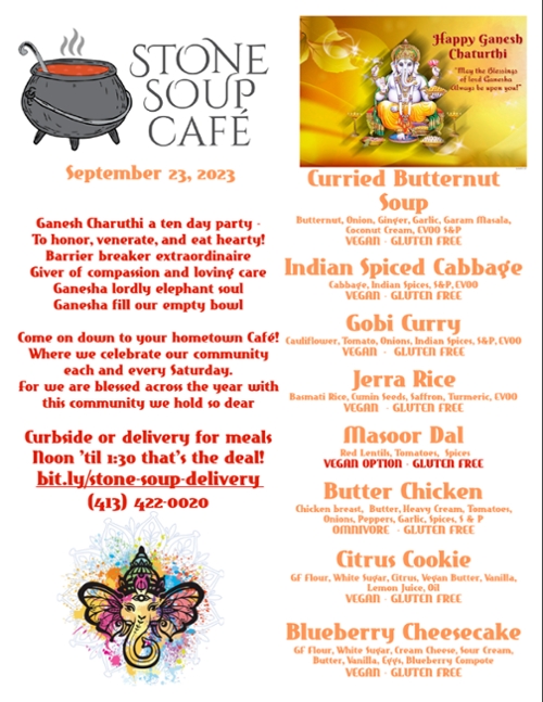 Stone Soup Café Saturday Meal
