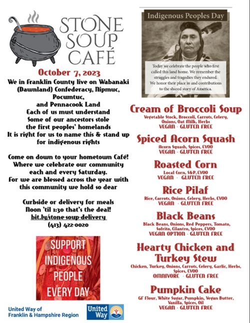 Stone Soup Café Saturday Meal