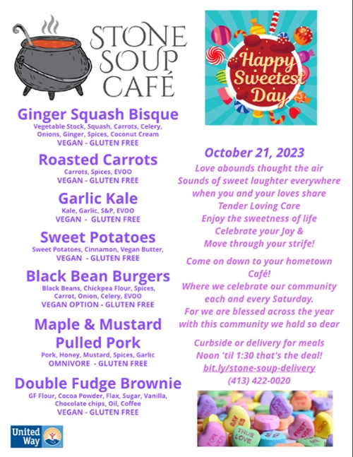 Stone Soup Café Saturday Meal