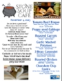 Stone Soup Café Saturday Meal
