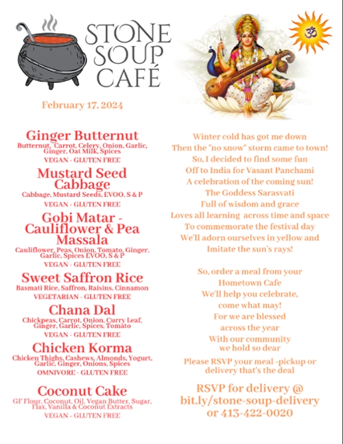 Stone Soup Café Saturday Meal