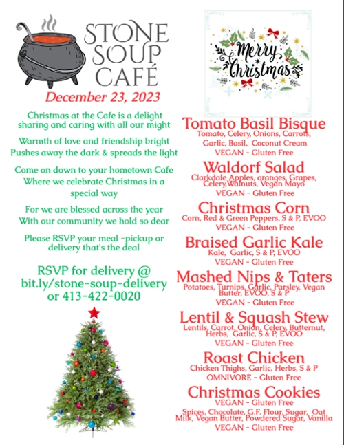 Stone Soup Café Saturday Meal