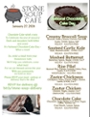 Stone Soup Café Saturday Meal