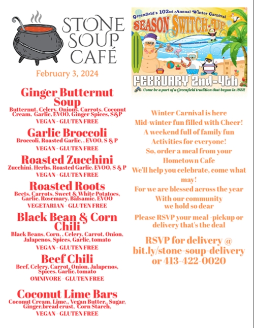 Stone Soup Café Saturday Meal