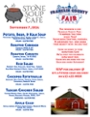Stone Soup Saturday Lunch Menu