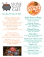 Stone Soup Saturday Lunch Menu
