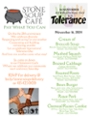 Stone Soup Saturday Lunch Menu
