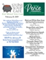 Stone Soup Café Pay-What-You-Can Saturday Menu