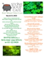 Stone Soup Café Pay-What-You-Can Saturday Menu