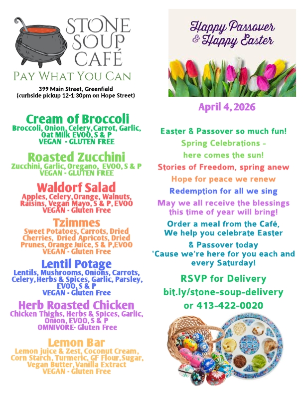 Pay-What-You-Can Meal at Stone Soup Café