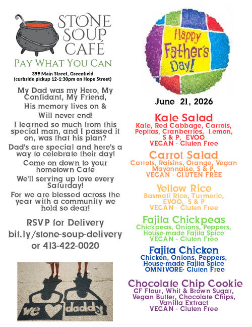 Pay-What-You-Can Saturday Lunch