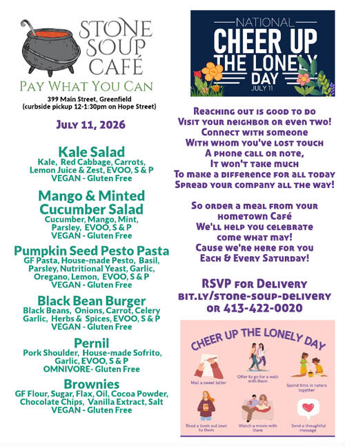 Pay-What-You-Can Saturday Lunch