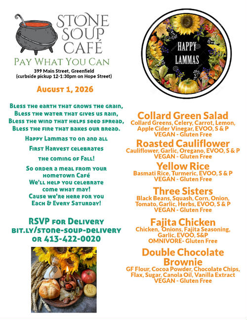 Pay-What-You-Can Saturday Lunch