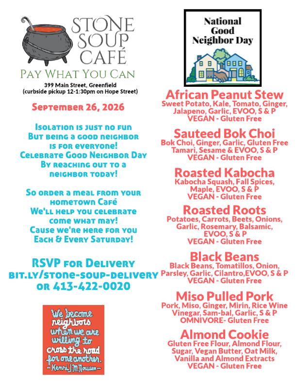 Pay-What-You-Can Saturday Lunch