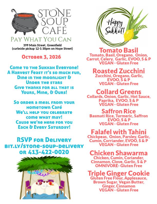 Pay-What-You-Can Saturday Lunch