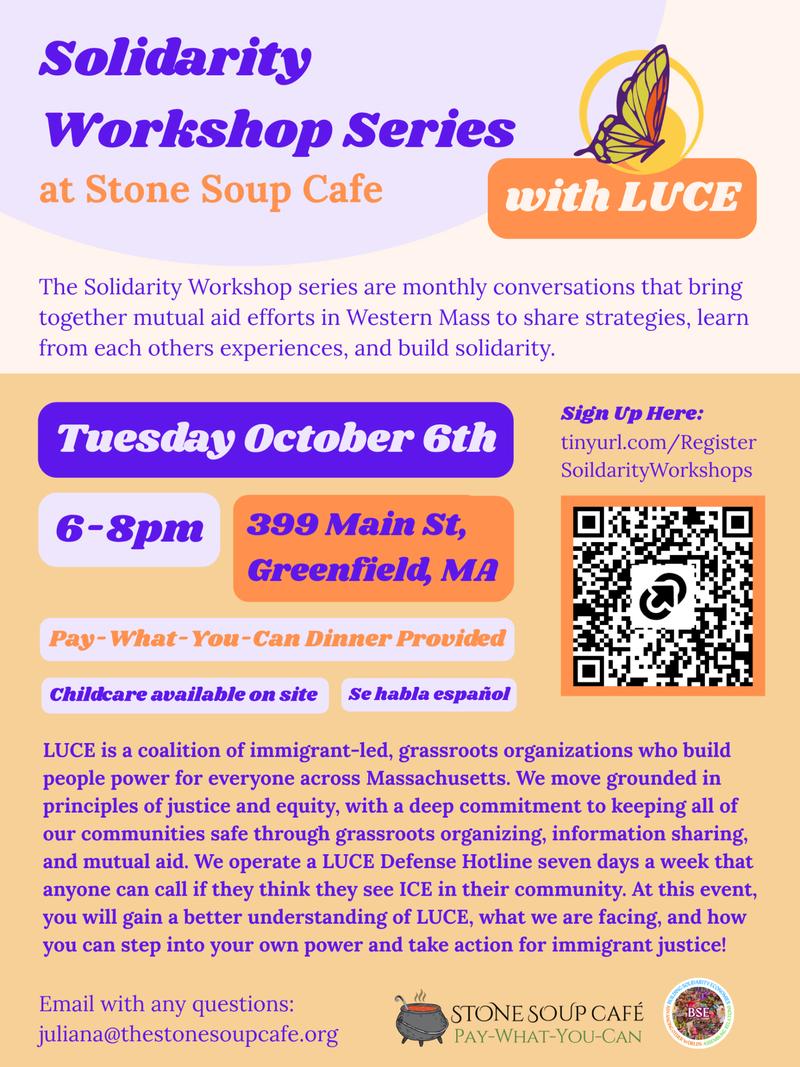 Flyer for upcoming workshop - details below
